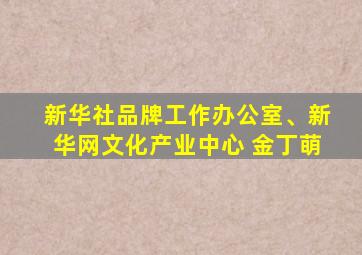 新华社品牌工作办公室、新华网文化产业中心 金丁萌